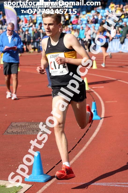 Mens under-17s  Northern 3 Stage Road Relay, SportsCity, Manchester. Photo: David T. Hewitson/Sports for All Pics